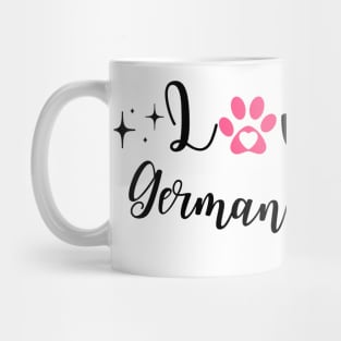 I Love my German shepherd Mom Mug